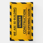 我々はカスタマイズ再建物の建築中 横断幕 (縦)