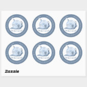 我々はカタツムリの家の青い住所の変更を移動した ラウンドシール (シート)