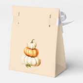 我々はカボチャ赤ちゃんシャワーお願いボックスを待つことができる フェイバーボックス (裏面サイド)