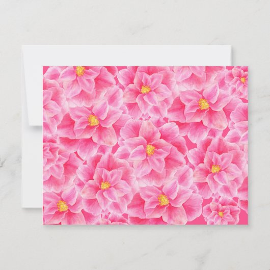 我々はカメリア結婚したピンクの結婚式を行った (裏面)