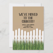 我々はカントリーアナウンスメントフェンスに移動した 招待状 (正面)