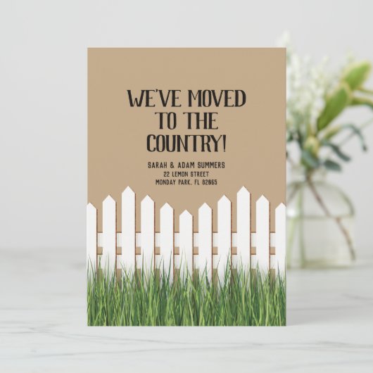 我々はカントリーアナウンスメントフェンスに移動した 招待状 (スタンド正面)