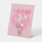 我々はカードやギフトを待つことができる 台座サイン (正面)