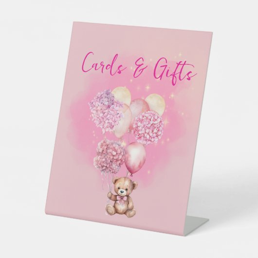 我々はカードやギフトを待つことができる 台座サイン (正面)