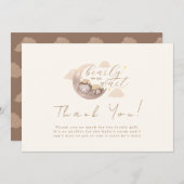 我々はキュービーベームスター赤ちゃんシャワーを待つことができる サンキューカード (正面/裏面)