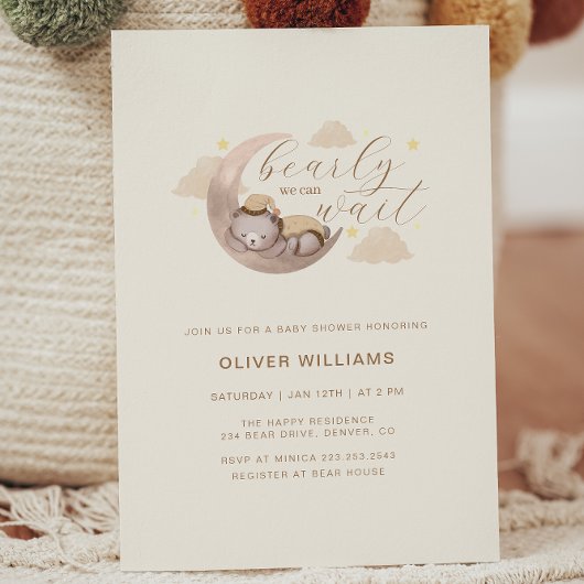 我々はキュービーベームスター赤ちゃんシャワーを待つことができる 招待状