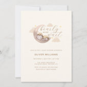 我々はキュービーベームスター赤ちゃんシャワーを待つことができる 招待状 (正面)