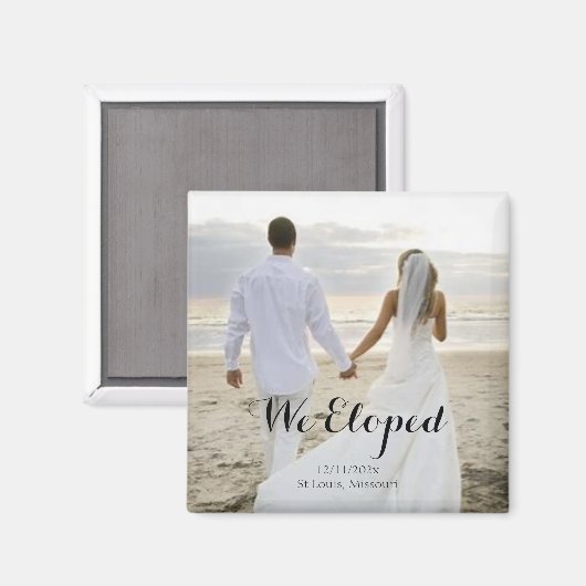 我々はキーリング結婚マグネットを駆け落ちた マグネット (正面/裏面)