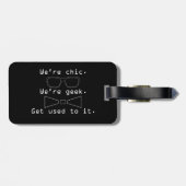 我々はギーク ラゲッジタグ (裏面横)