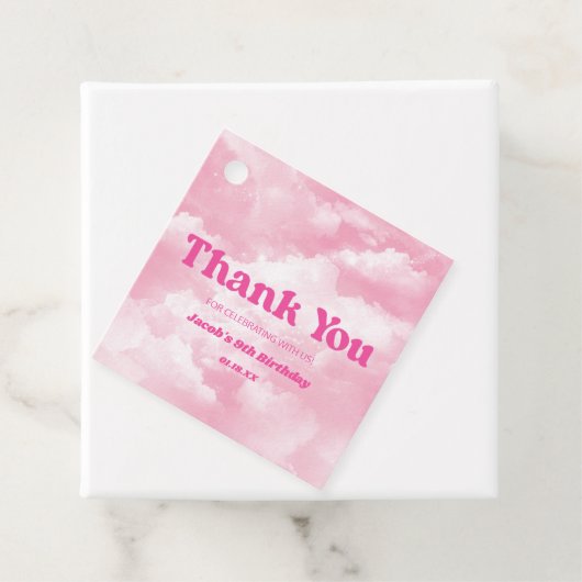 我々はクラウド9ピンク9th第9の誕生日パーティーに参加 フェイバータグ (インサイチュ)