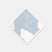 我々はクラウド9ベビーシャワーナプキン上にある スタンダードカクテルナプキン (角)