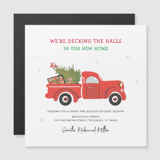 我々はクリスマスの動く発表を動かした (正面/裏面)