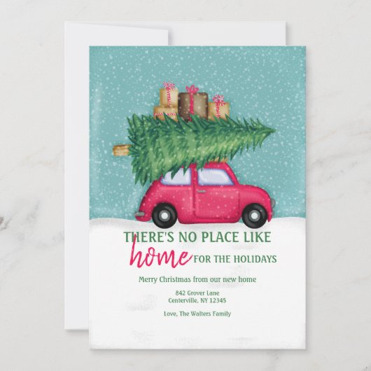 我々はクリスマスカードを移した 招待状 (正面)