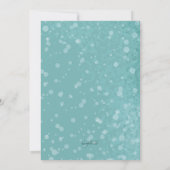 我々はクリスマスカードを移した 招待状 (裏面)