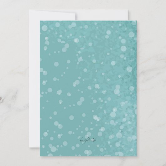 我々はクリスマスカードを移した 招待状 (裏面)