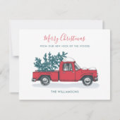 我々はクリスマス動議の発表を引っ越した ノートカード (正面)