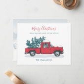 我々はクリスマス動議の発表を引っ越した ノートカード (正面/裏面インサイチュ)