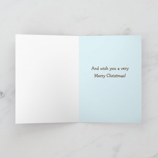 我々はクリスマス素晴らしに喜んで孫娘 カード (内部)