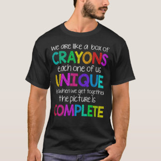 我々はクレヨンの箱のようなクラシックTシャツだ Tシャツ