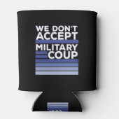 我々はクーデターを受け入れない軍隊 缶クーラー (裏面)