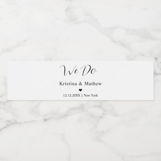 我々はゲスト結婚ギフトアイディアを好みパーソナライズされたする ペットボトルラベル (シングルラベル)