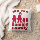 我々はゲーム家族おもしろいの簡単な芸術である クッション (ブランケット)