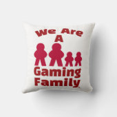 我々はゲーム家族おもしろいの簡単な芸術である クッション (裏面)