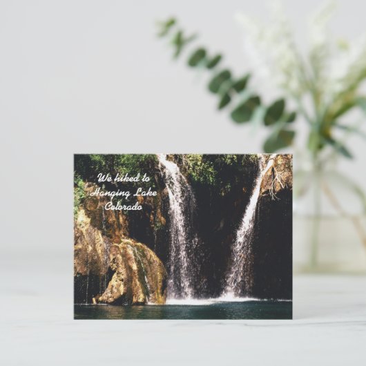 我々はコロラドつる州の湖までハイキングした ポストカード (スタンド正面)