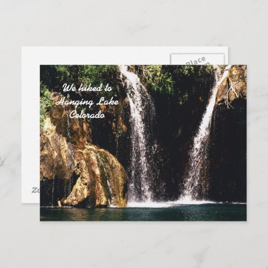 我々はコロラドつる州の湖までハイキングした ポストカード (正面/裏面)