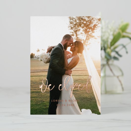 我々はコンテンポラリーバラ金ゴールド箔の発表を逃げた 箔招待状 (立ち正面)