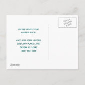 我々はコーストビーチホーム新しいアドレスに移動 案内ポストカード (裏面)