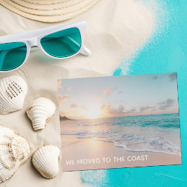 我々はコーストビーチホーム新しいアドレスに移動 案内状