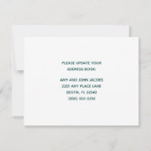 我々はコーストビーチホーム新しいアドレスに移動 案内状 (裏面)