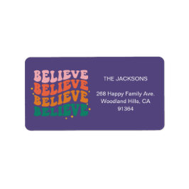 我々はサ信じンタクロースのクリスマス差出人住所 ラベル