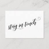 我々はシックなスクリプトタイポグラフィ配布資料カードを移動 名刺 (裏面)