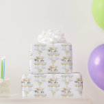 我々はシャンパンタワーブラックと金ゴールド結婚ズ ラッピングペーパー<br><div class="desc">のラッ結婚ピング紙。「やるよ」シャンパン塔。</div>