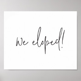 我々はスクリプトのミニマルな駆け落ち結婚の実行 ポスター