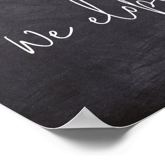 我々はスクリプトの黒板の駆け落ち宣言を駆り落とし ポスター (角)