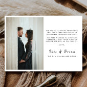 我々はスクリプトミニマルの写カスタム真の写真の結婚駆け落ち 案内状