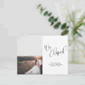 我々はスクリプト結婚の写真を駆け落とした 案内ポストカード (スタンド正面)