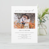 我々はスクリプ婚約したト写真婚約パーティ 招待状 (スタンド正面)