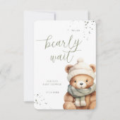 我々はセージとベージュのサンキューカードを心待ちにする サンキューカード (正面)