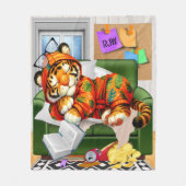 我々はタイガーを愛している フリースブランケット (正面)