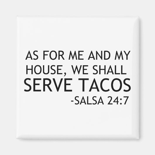 我々はタコスを出す マグネット (正面)