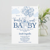 我々はチャイノアイジェリー赤ちゃんシャワーボーイを待つことができる 招待状 (スタンド正面)