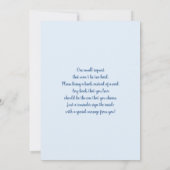 我々はチャイノアイジェリー赤ちゃんシャワーボーイを待つことができる 招待状 (裏面)