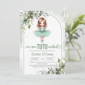 我々はチュチュ興奮チュチュ緑と金ゴールド 招待状 (スタンド正面)