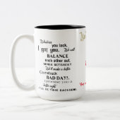 我々はチーム結婚で記念日の贈り物だ結婚よ ツートーンマグカップ (左)