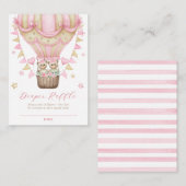 我々はツインガールおむつラッフルを心待ちできる エンクロージャーカード (正面/裏面)