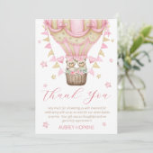 我々はツインガールの赤ちゃんシャワーを待つことができる サンキューカード (スタンド正面)